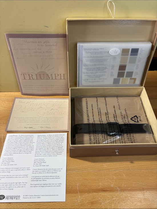 Creative Memories Other - Creative Memories Triumph Memory Chest Album Box Mattes IdeaBook